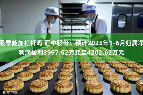 股票能加杠杆吗 汇中股份：预计2025年1-6月归属净利润盈利3997.62万元至4202.62万元