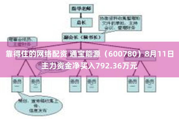 靠得住的网络配资 通宝能源（600780）8月11日主力资金净买入792.36万元
