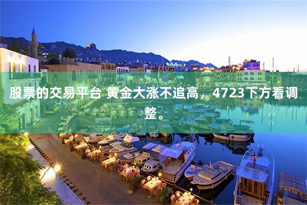 股票的交易平台 黄金大涨不追高，4723下方看调整。