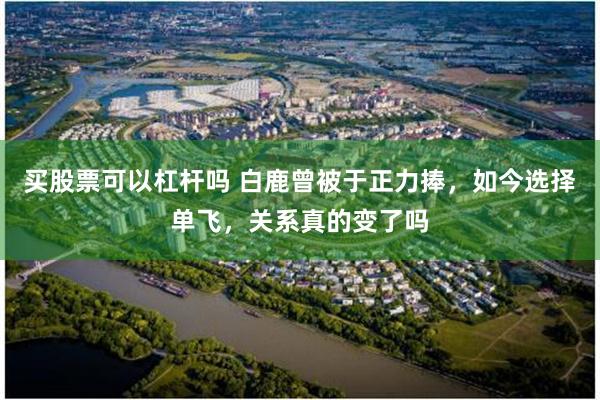 买股票可以杠杆吗 白鹿曾被于正力捧，如今选择单飞，关系真的变了吗